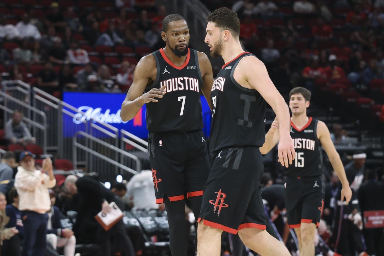 开云中国官网-恭喜火箭队！月均砍43.8分，锋线双核联盟第2！15+7射手全面进化